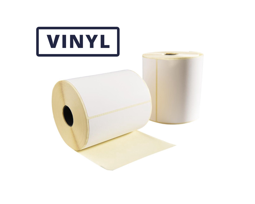 BIN Label VINYL blank - 102x102 (Strong adhesive)