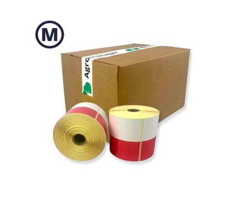 Bin label Red - 102x102 (Medium adhesive)