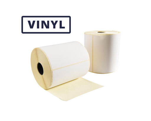 VRK Label VINYL blanco - 102x102 (Lichte kleefkracht)
